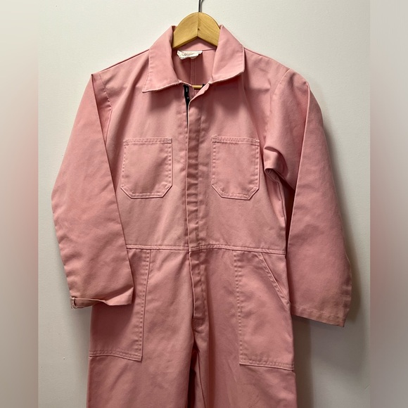 Vintage Pink Coveralls with Pockets on Front and Back - Size Woman’s XS - Picture 3 of 11